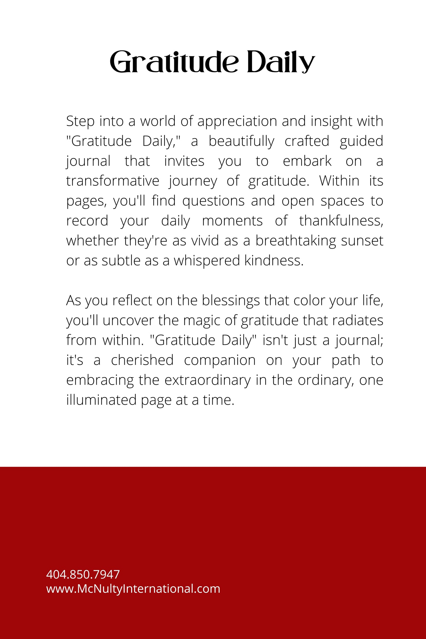 Gratitude Journal