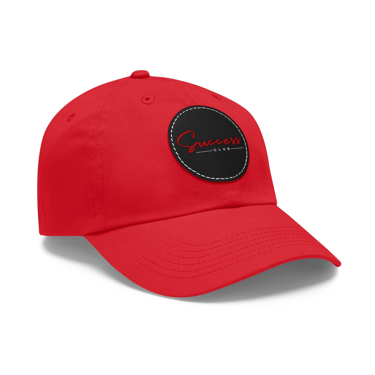 Success Club Hat with Leather Patch (Round)